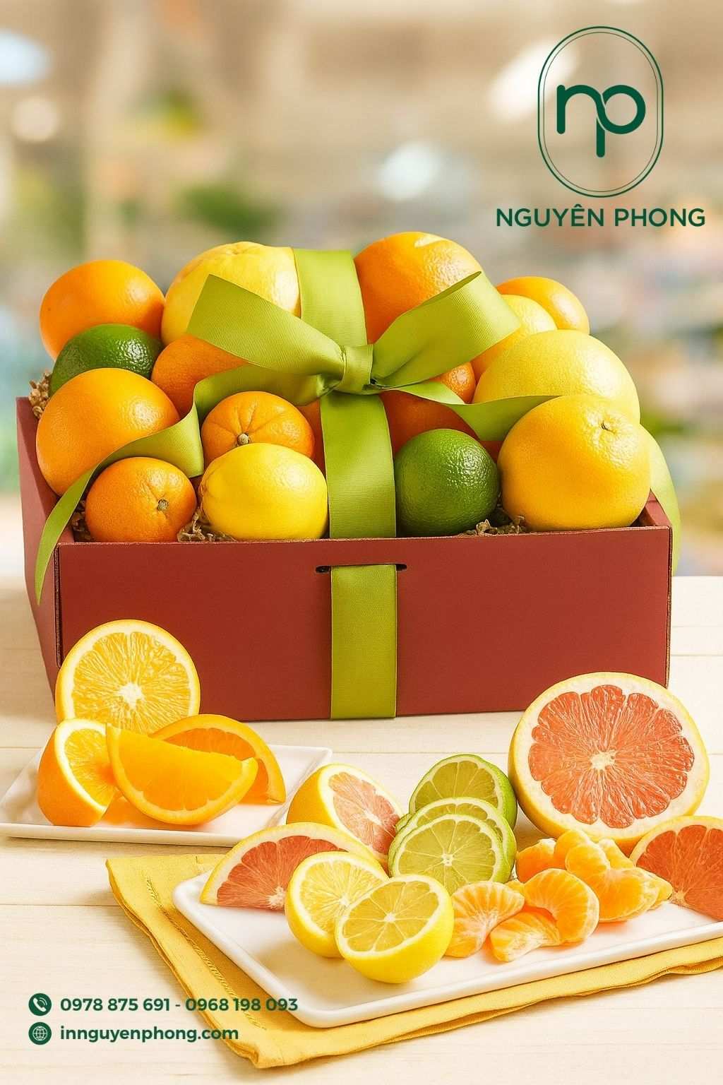 Thùng carton đựng quýt đơn giản